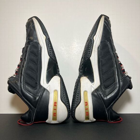 VTG 2003 Mens NIKE Black Leather Athletic Shoes / Size 11 - Picture 6 of 9